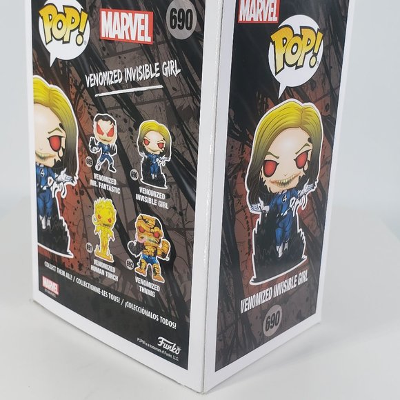 Funko Pop Marvel Venom 690 VENOMIZED INVISIBLE GIRL Gamestop Exclusive MIB - Picture 7 of 14